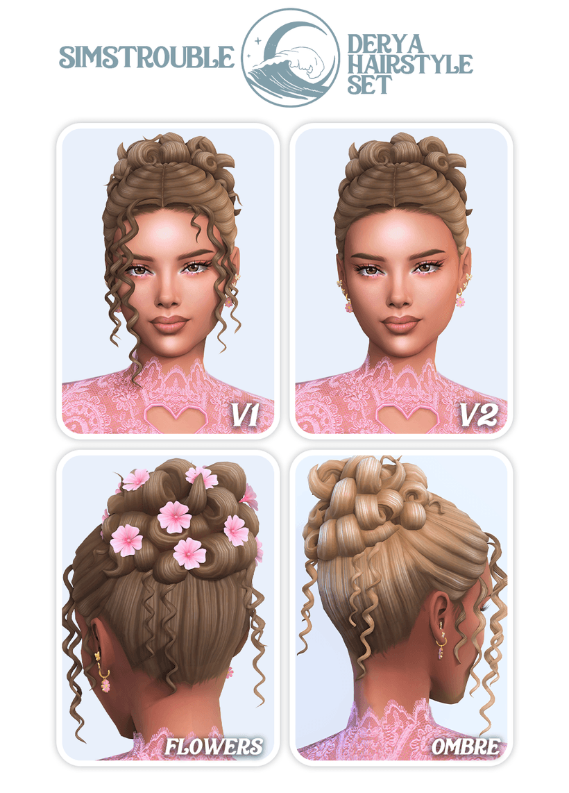 Галерея мода Прическа Derya Hairstyle Set #1